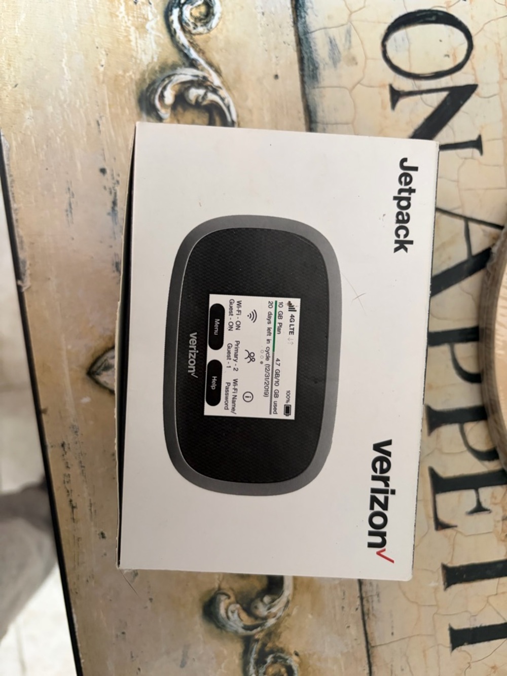 Verizon Jetpack Mobile Hotspot - White Box